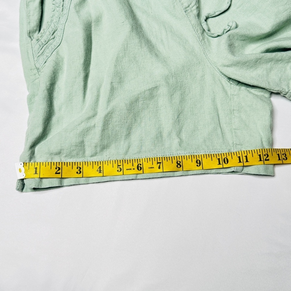 Briggs Seafoam Green Linen Shorts Size Large - Picture 14 of 15